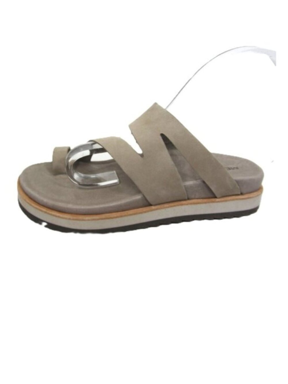 Merrell Womens Sz 5 NEW Moon Sandals Toe Ring  Leather Beige Tan Taupe Platform